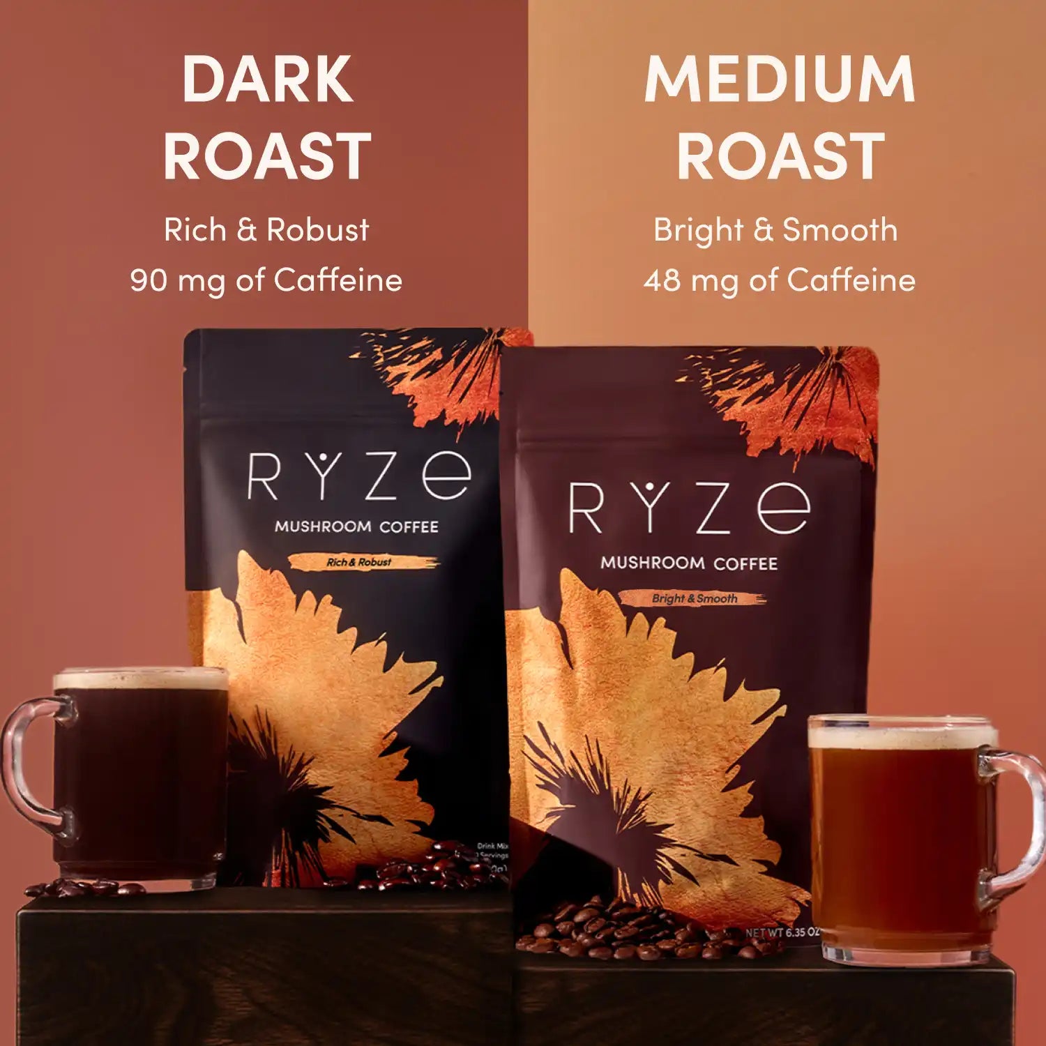 Mushroom Coffee Dark Roast (30 Servings)