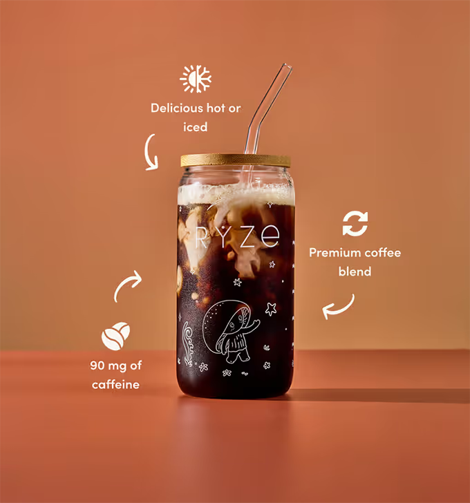 Premium Coffee Powered | By Mushrooms